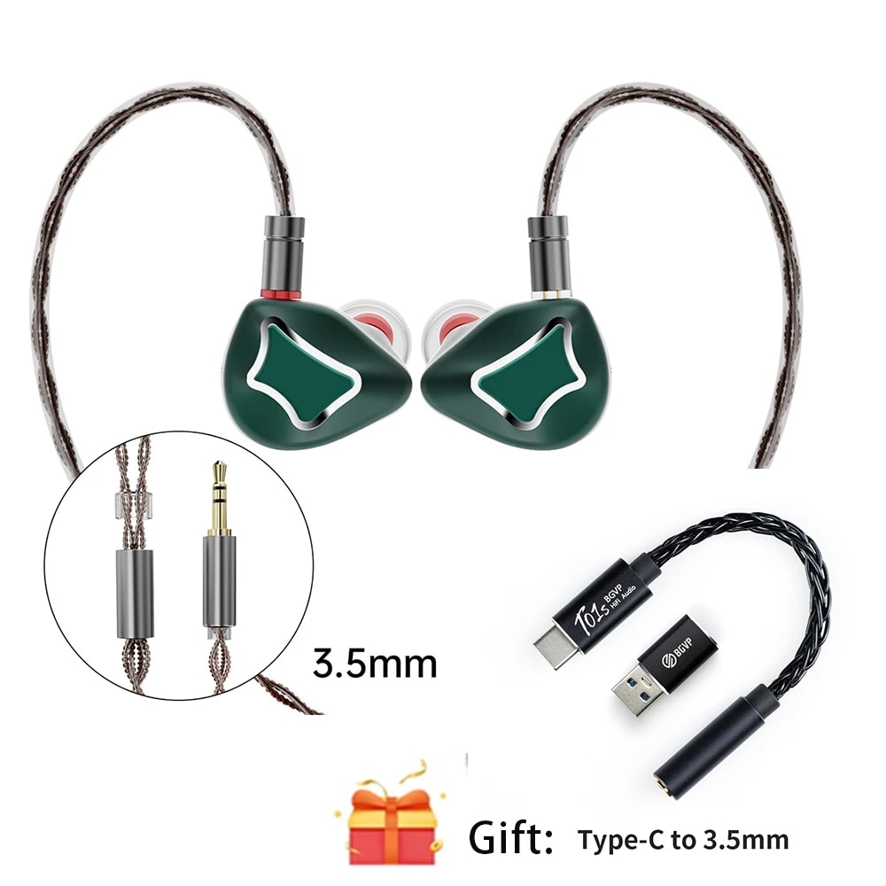 ARTTI T10 R1 In-Ear HIFI Earphones IEMs 3DD Wired Earphone Dynamic Driver Stereo Monitor Headphone with 0.78 2pin 3.5/4.4mm Plug. 