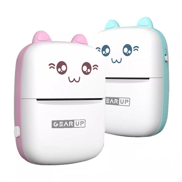 Portable Mini Printer | Compatible with iOS & Android | Wireless Bluetooth Thermal Printing | Great for Printing Text Messages,. 
