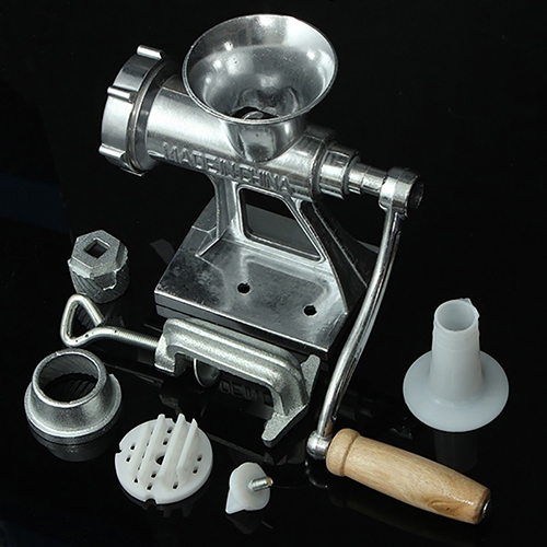 Multifunctional Hand Operating Crank Meat Grinder Heavy Duty Cast Manual Mincer