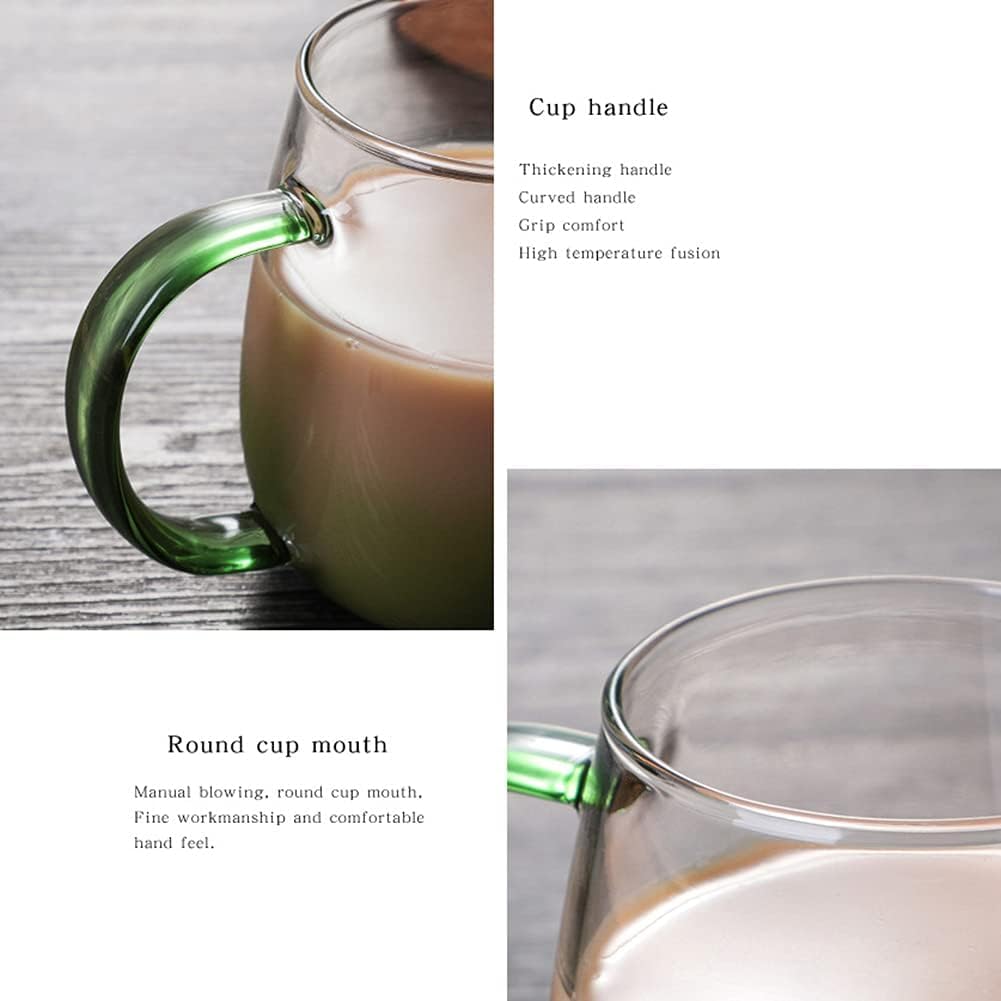 Pack of 6 Golden Borosilicate Glass Mugs - 520ml, Microwave Safe, Scratch Resistant, Lightweight, Round Shape, No Lid, Ideal for Tea, Coffee, Milk, Hot & Cold Drinks, GPB27HA-L6.. 