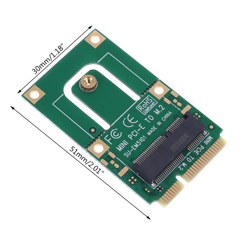 Mini PCI-E to m2 Adapter Converter Expansion Card m2 Key E Inter for m2. 