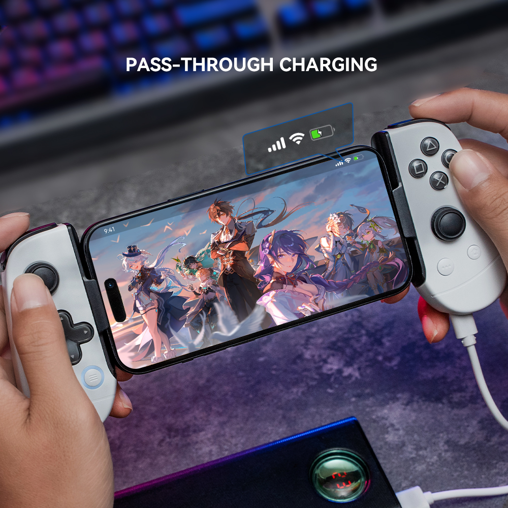 LEADJOY M1C+ Mobile Phone Gamepad Gaming Controller for iPhone 15 Android 3Ds emulator Cloud Gaming with Hall Effect Joystick. 