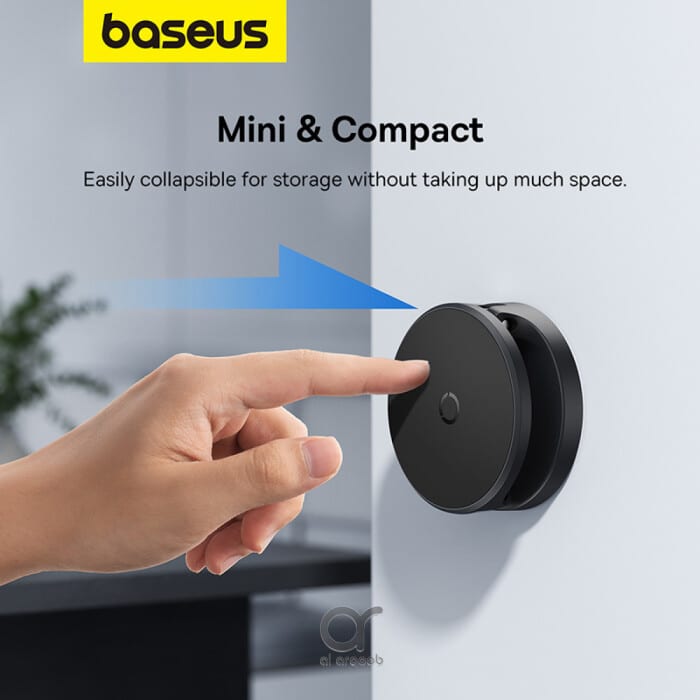 Baseus MagPro Foldable Magnetic Phone Holder 360° Rotatable Adjustable Arm Wall-Mounted Stand. 