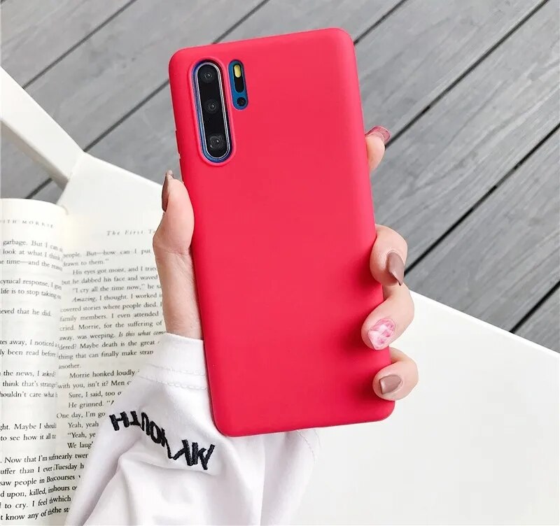 Pure Color Case For Huawei P30 Pro P30PRO Case Soft TPU Cover For Huawei P30 P 30 Pro Full Protection Silicone Frosted Cases. 