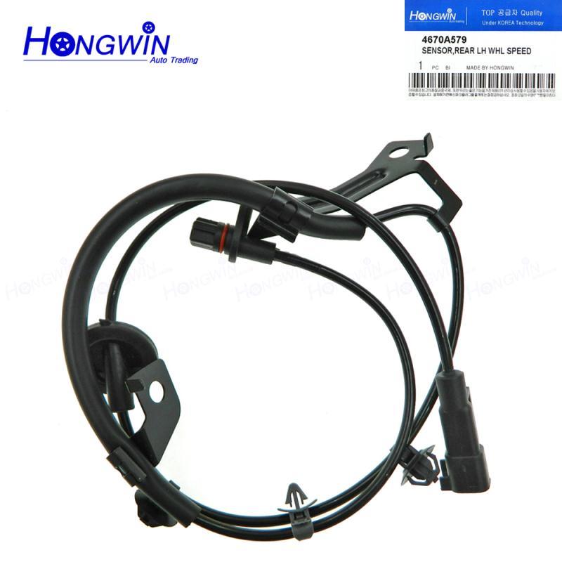 One Set Front Rear Left Right Wheel Speed ABS Sensor For Mitsubishi Lancer Outlander OEM NO 4670A576,4670A575,4670A580,4670A579-REAR LH