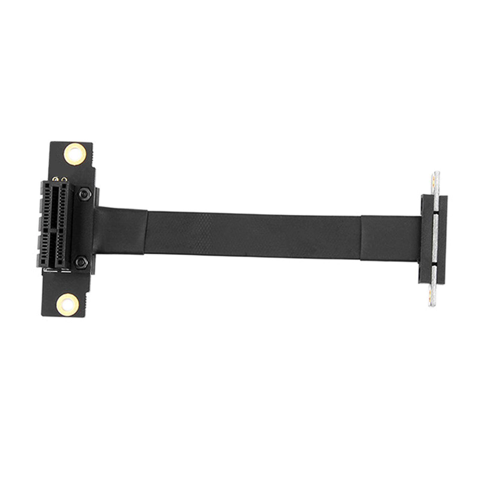 PCI Express Extension Cable PCIe x1 to x1 x4 Pci-E x1 Extension Cable Pci-E Riser Card Expansion Card Cable for Motherboard /Extender/ Adapter - 5cm. 