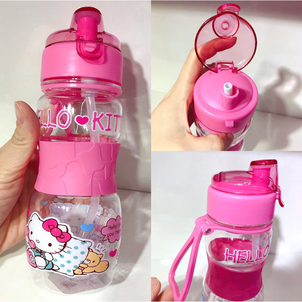 600ml Cartoon Water Bottle Kids With Straw And Handle Baby Water Bottle ,Children's Water Bottle,school Water Bottle Spiderman Tumbler Tumbler With Straw For Kids. 