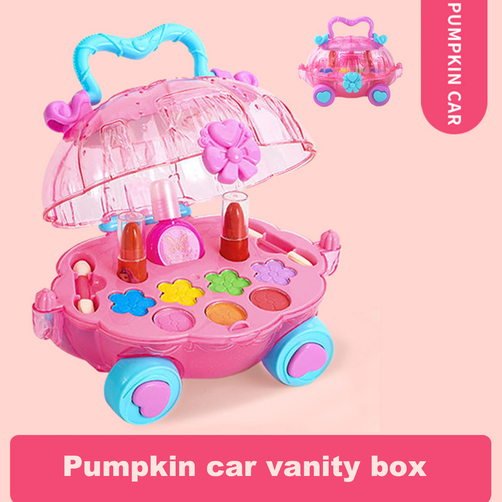 Cosmetics Toy Set Realistic Expertly Crafted Convenient Kids DIY Funny Makeup Toy for Girl. 