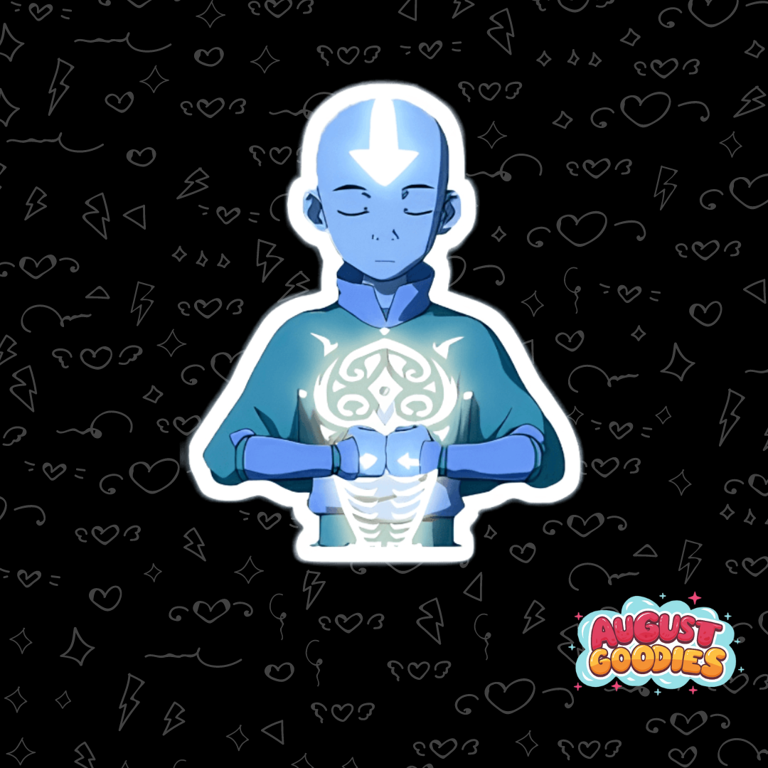 10 pieces of Avatar : The last airbender stickers for notebooks , laptops ,diary etc. 