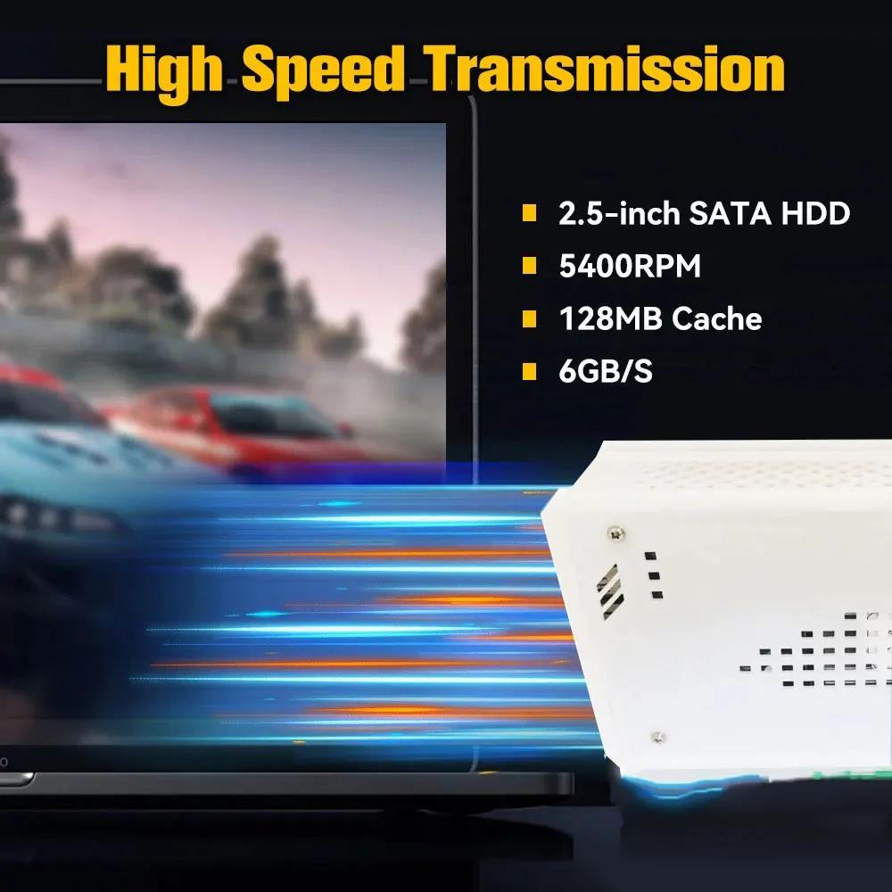 Kid Gift Retro 500GB Super Game Console R3 PRO Batocera 3865U 70000+Games For Wii PS2 PSP GameCube N64 Wireless handle. 