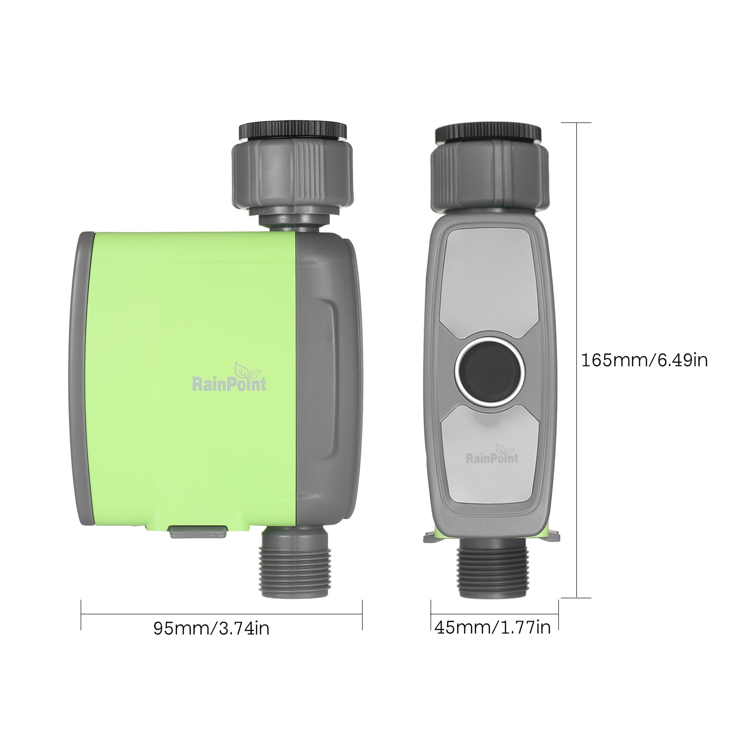 Programmable BT WiFi Water Timer Hose Faucet Timer Outdoor  Operated Water Flow Meter Automatic Watering Sprinkler System. 