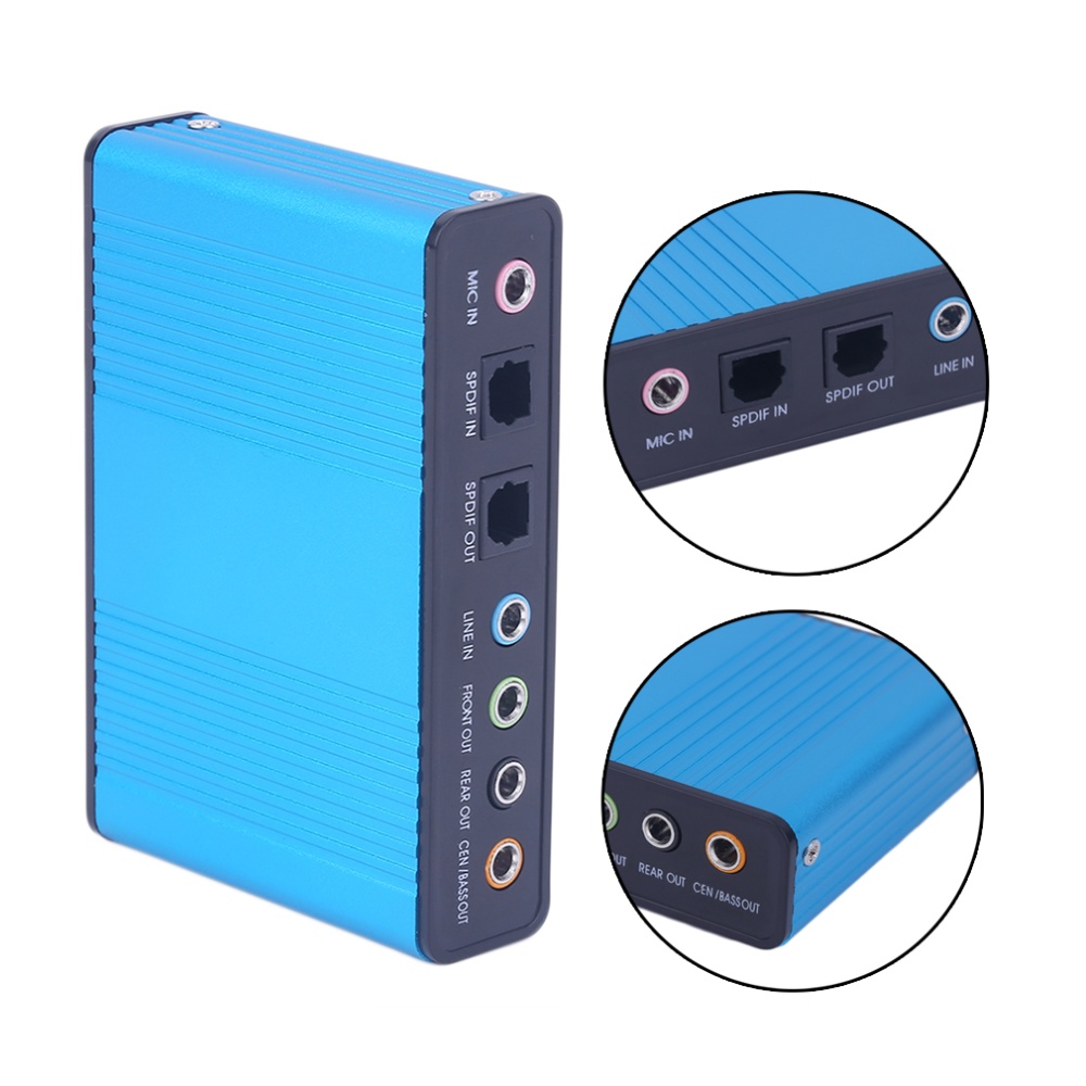 USB Sound Card USB 5.1/7.1 Channel Audio Controller Optical Sound Card External Audio Driver Card Converter for PC Desktop Sound Adapter（blue） high quality. 