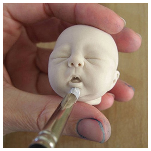 【happy one】FBIL-5 X 2 Way Ball Styluses Tool Silicone Color Shaper Brushes Pen for Polymer Modeling Sculpture. 