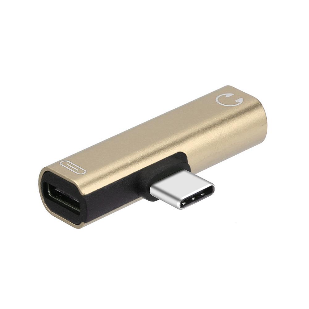 【Xiaofeng】2 in 1 C charge connector audio headphones adapter MIUI Huawei. 