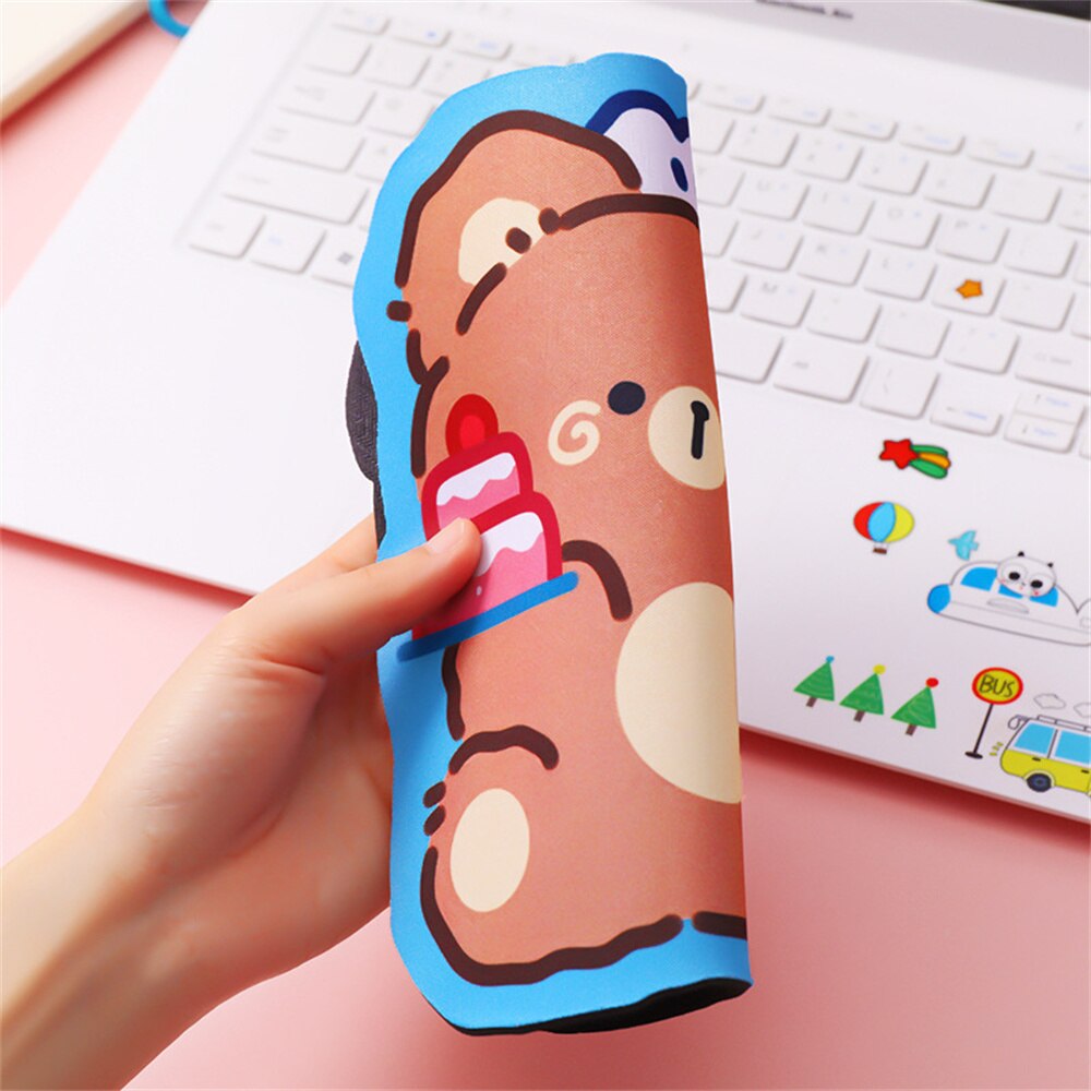 Cute Bear Mouse Pad Non-slip Desk Mat Kawaii Gaming Accessories Mouse Mat for Office Home PC Computer Keyboard. 