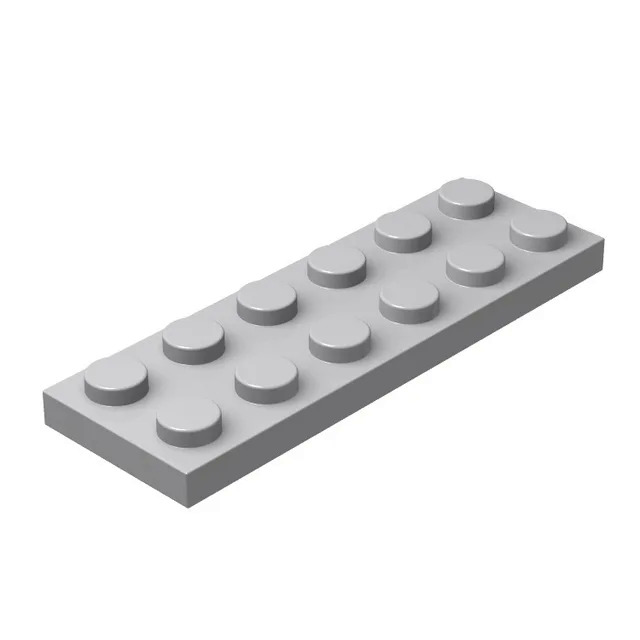 20pcs DIY Building Blocks Thin Figures Bricks 2x6 Dots 12Color Educational Creative Size Compatible With 3795 Toys for Children. 