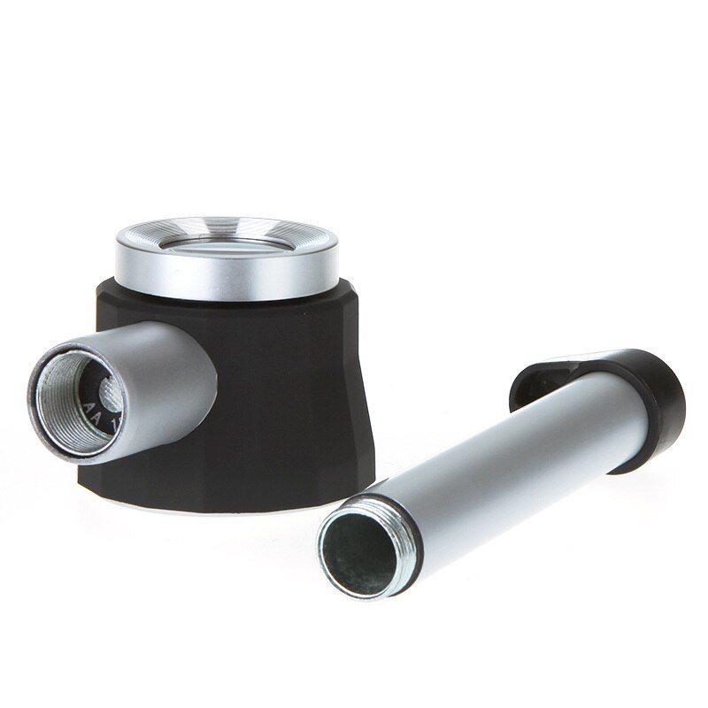 FGHGF 20X Handheld Magnifier Magnifying Glasses Glass Loupe Reading Hand Mini Microscope 3 LED Lights Lamp Lupa. 