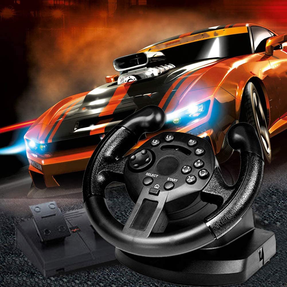 Game Racing Steering Wheel for Ps3/Pc Steering Wheel Vibration Joysticks Remote Controller Imulated Driving Controller. 