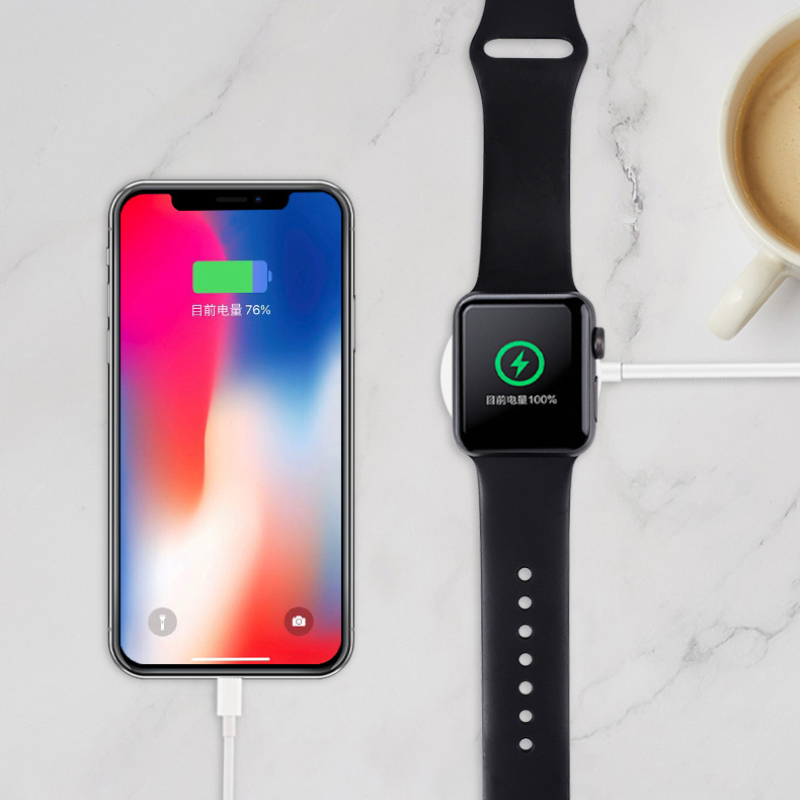 Fast 2 in 1 Smart Watch Charger For Apple Watch Series 1 2 3 4 USB Magnetic Charging Cable For iPhone 7 8 X Max. 