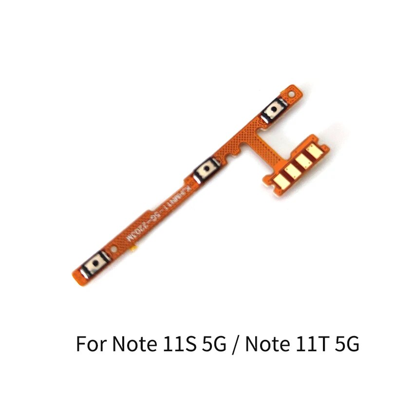 For Xiaomi Redmi Note 11 11S 11T 11E 11SE Pro Power Volume Button Flex Cable Side Key Switch ON OFF Control Button Repair Parts. 