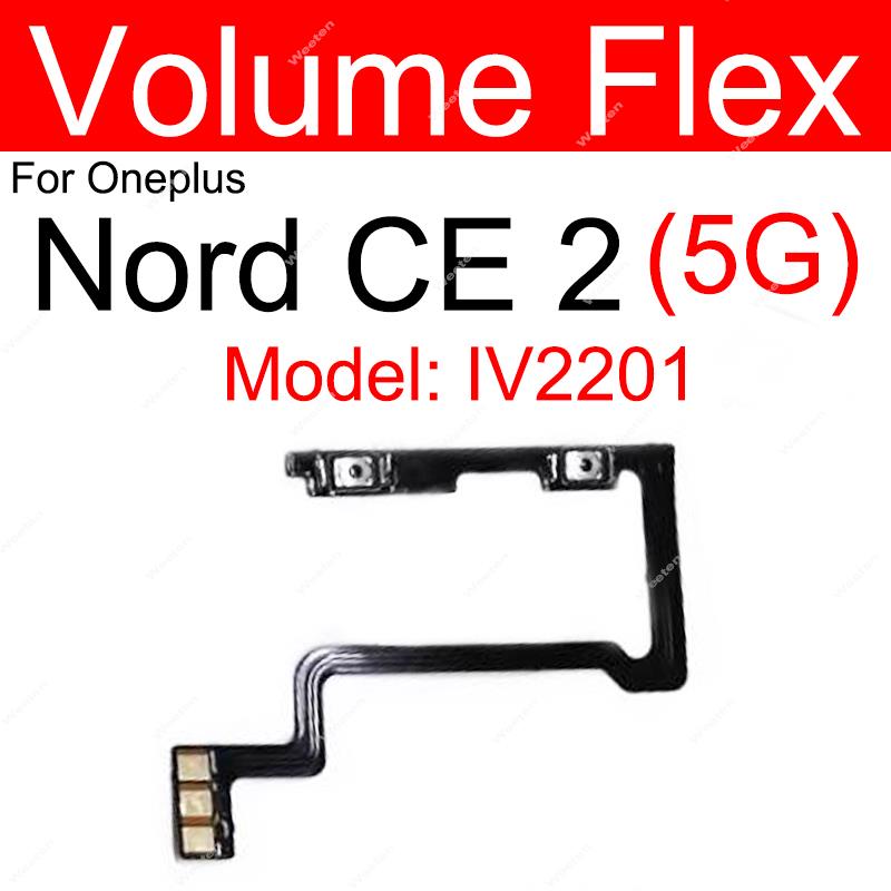 For Oneplus 1+ Nord CE CE 2 CE2 Lite 5G On Off Power Volume Switch Button Flex Cable Side Key Flex Ribbon Replacement. 