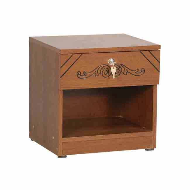 Regal Laminated Board Lotus Bed Side Table - Antique BCH-127-1-1-20  994211. 