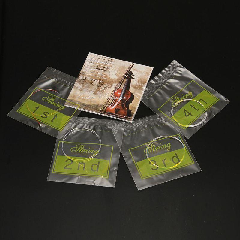 4pcs/set Violin Strings E-A-D-G Steel+Nickel Wire Musical Instrument Parts Accessories. 