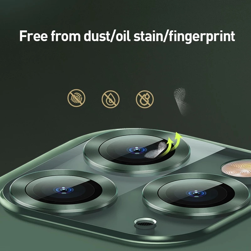 For iPhone 11 12 13 14 Pro Max Mini Plus Metal Tempered Glass Protective Ring Anti Scratch Shell Full Cover 3D Camera Lens Protector Case. 
