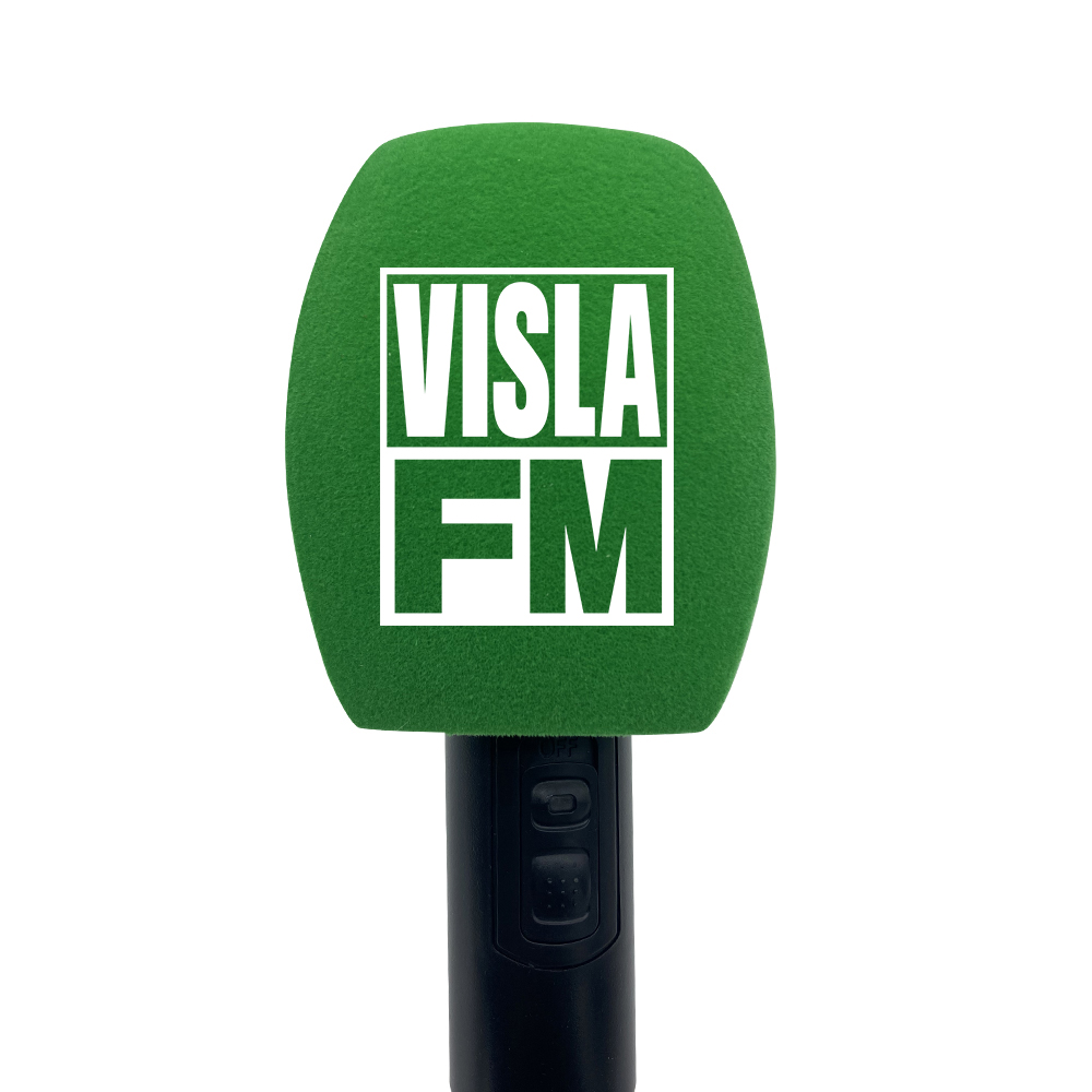 Customized Flocking Microphone Foam Printing Covers Mic Windscreen Logo Sponge Windsshield For TV Stations Reporters Interview