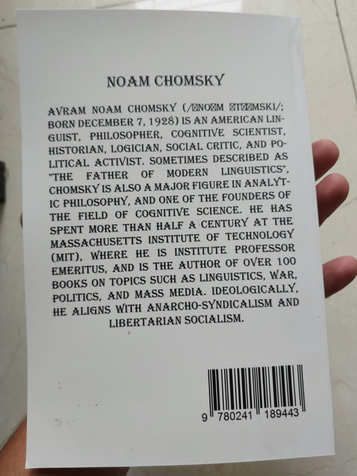 Who Rules the World? by Noam Chomsky. 
