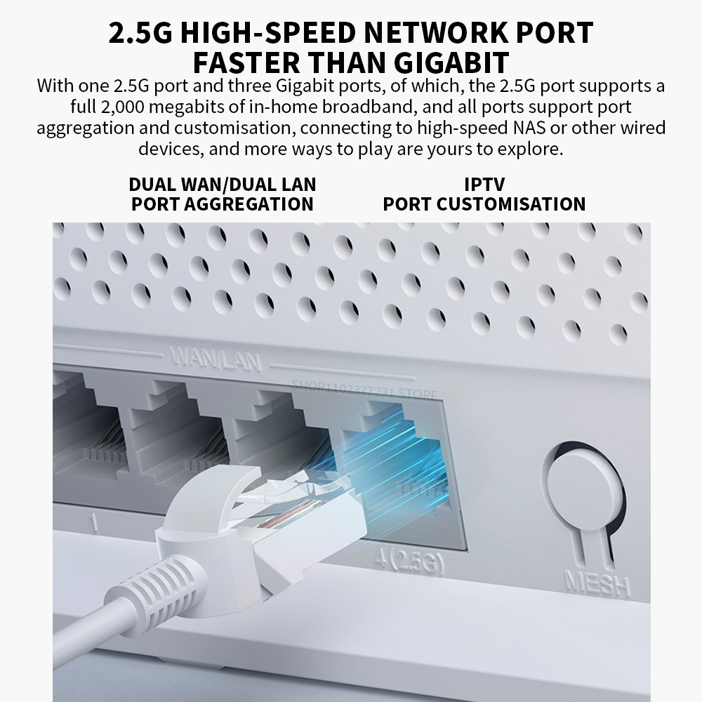 NEW Xiaomi Router BE5000 Wi-Fi 7 2.4/5GHz Dual-Frequency Mesh 2.5G High-Speed Network Port IPTV OFDMA Signal Amplifier Mi Home. 