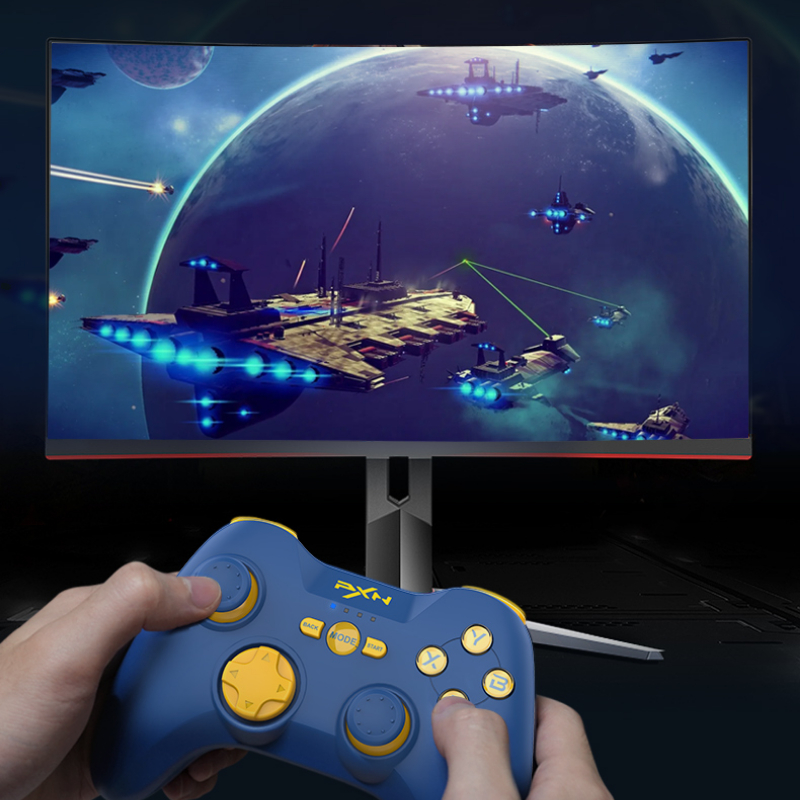 PXN P3 Wireless Bluetooth 2.4G Game Controller USB Wired Portable Joystick Gamepads For PS3 IOS Android /PC Windows 7/8/10/11. 