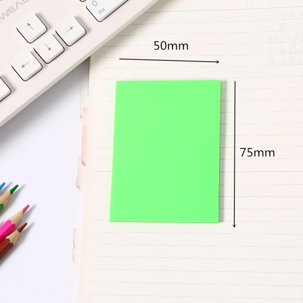 Transparent Sticky Notes Transparent Notepad Sticky Note Set 50Sheets Waterproof Memo Pad Stationery. 
