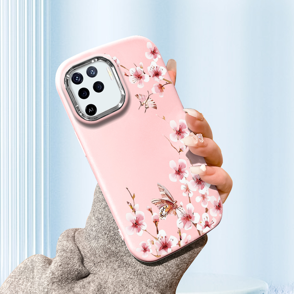 TA for OPPO F19 F17 Pro A95 A74 A94 A93 2020 Back Cover Peach