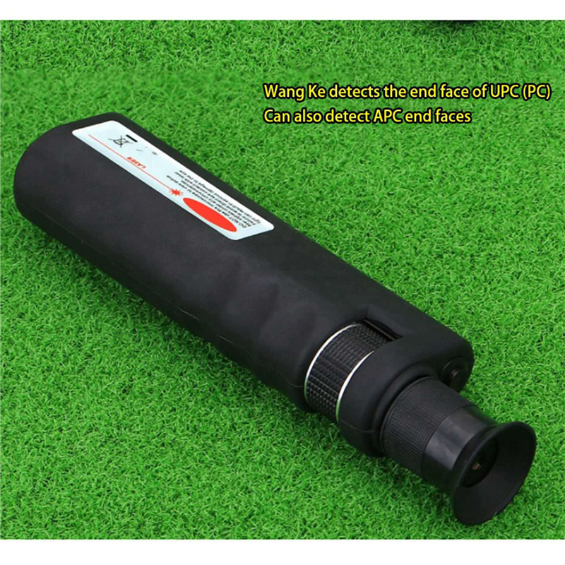 2pcs 400X Magnification Optical Fiber Inspection Microscope with SC FC LC E2000 Universal Adapter. 