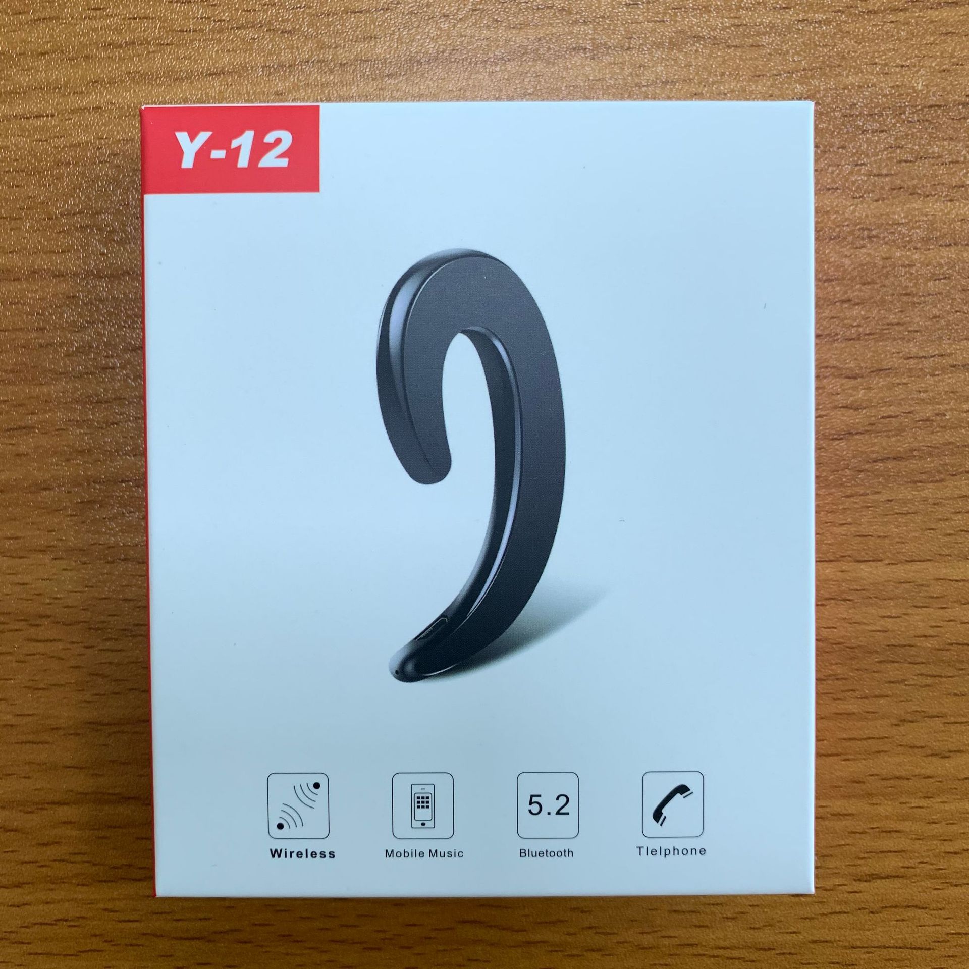 Y12 Bone Conduction Single Ear Bluetooth Headset 5.3 Mini Sports Open Open OWS Wireless Headphones. 