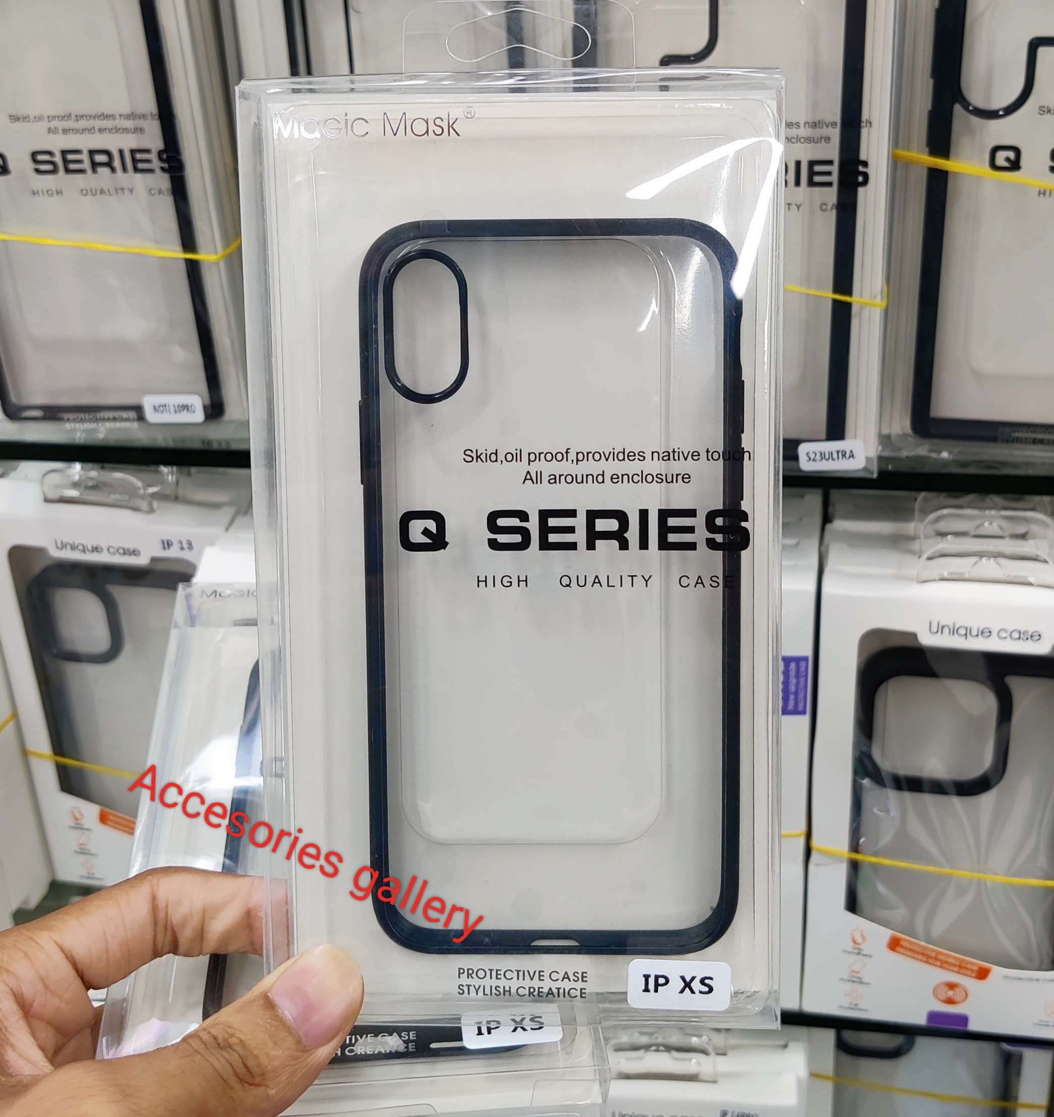 For iphone X / XS iPhone 10 Transparent Back Case QSeries Soft Hard Phone Cover Cases. 