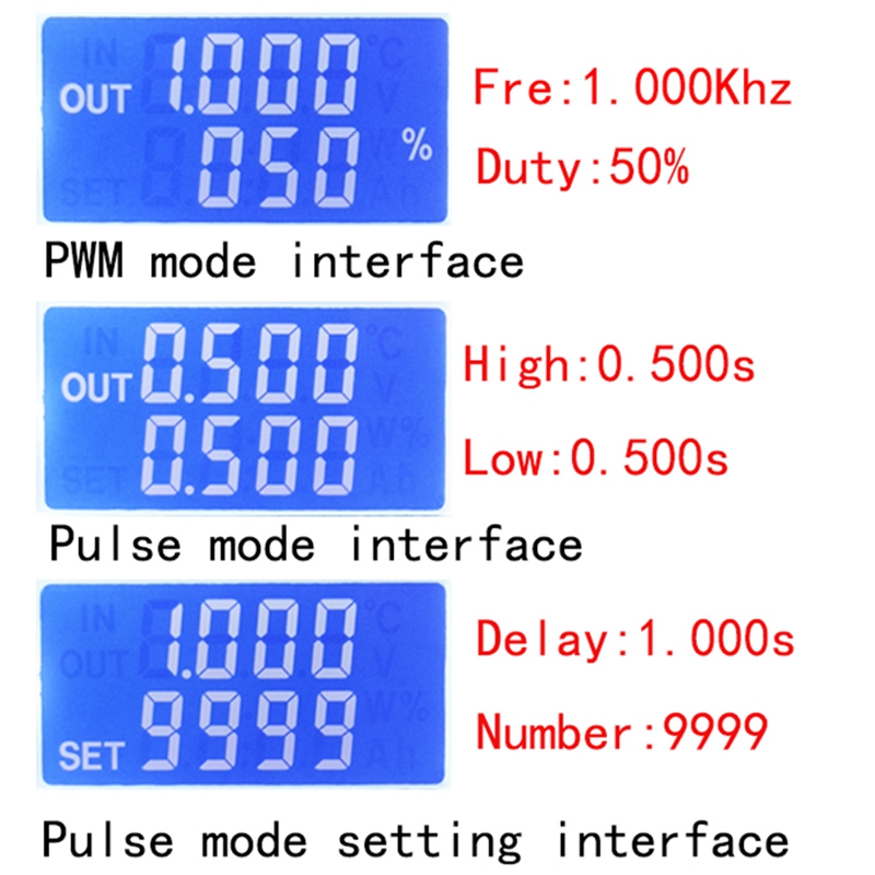 Practical Product  ZK-PP2K PWM DC 3.3-30V 12V 24V Motor Speed Controller Regulator 8A 150W Adjustable LED Dimmer Pulse Frequency Duty Ratio. 