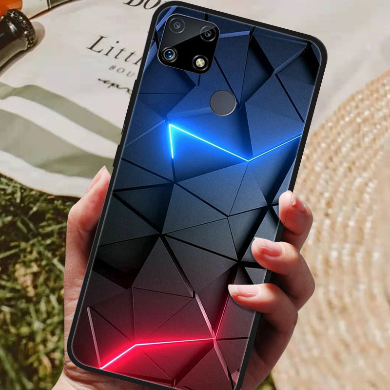 For Realme C25S Case Paint Silicon Back Cover Phone Case for Realme C25 C 25S C25 S Cases Realme C25s RMX3195 Soft bumper coque. 