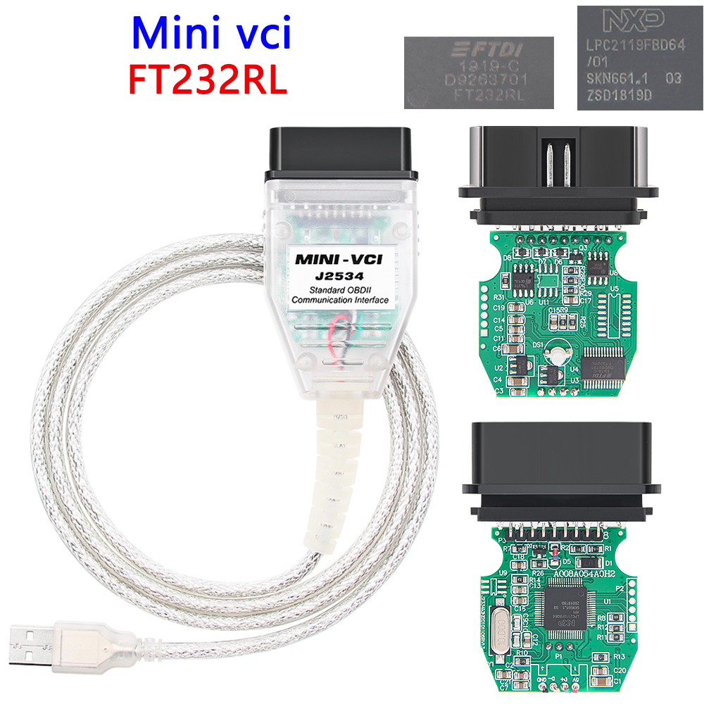 Câble Mini Vci J2534 pour Toyota TIS Techstream – Dernière version V18.00.008, outil de diagnostic de