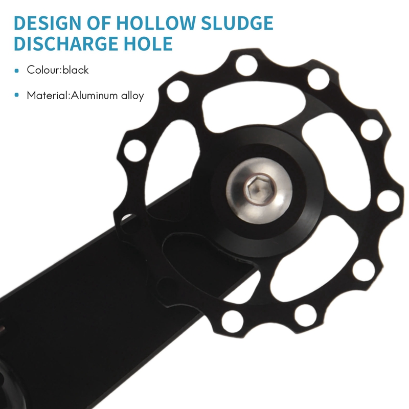 Folding Bike Chain Tensioner Bicycle Guide Wheel Single Speed Rear Derailleur Chain Tensioner with Sprocket. 