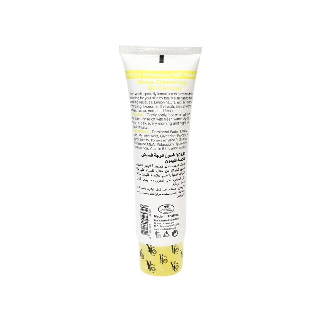 YC Whitening Face Wash With Lemon Extract, 100 ml. 