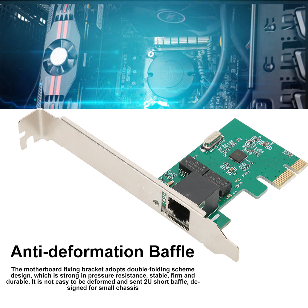 PCI-E Desktop Realtek 8111E One porT network Card 10/100/1000Mbps Gigabit Ethernet. 