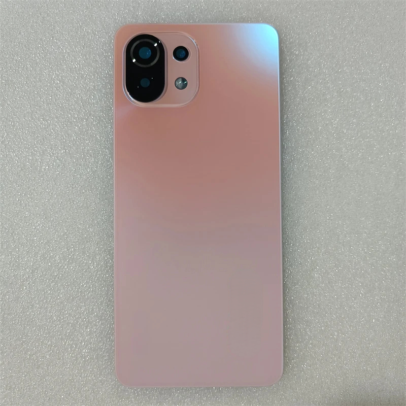 For Xiaomi Mi 11 Lite 5G Glass Battery Cover Rear Door Panel Housing Case With Camera Lens Replace