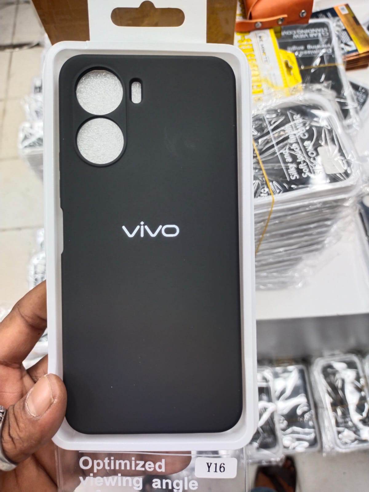 For Vivo Y16 silicon Mobile Back cover - Phone