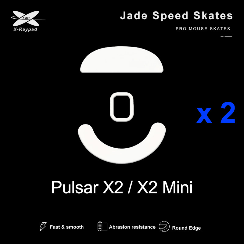 Xraypad Jade Speed Mouse Skates Series X2 sets X-raypad PTFE DIY Mice Glide Feet ICE Speed Version Wear Resistant Esport. 
