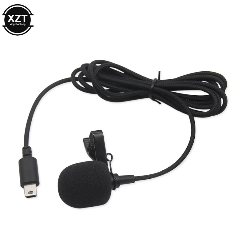 Camera Mini USB Microphone Lapel DV Lavalier Mic Portable External Stereo Microphones for Gopro Hero 3 3+ 4 Action Camera. 