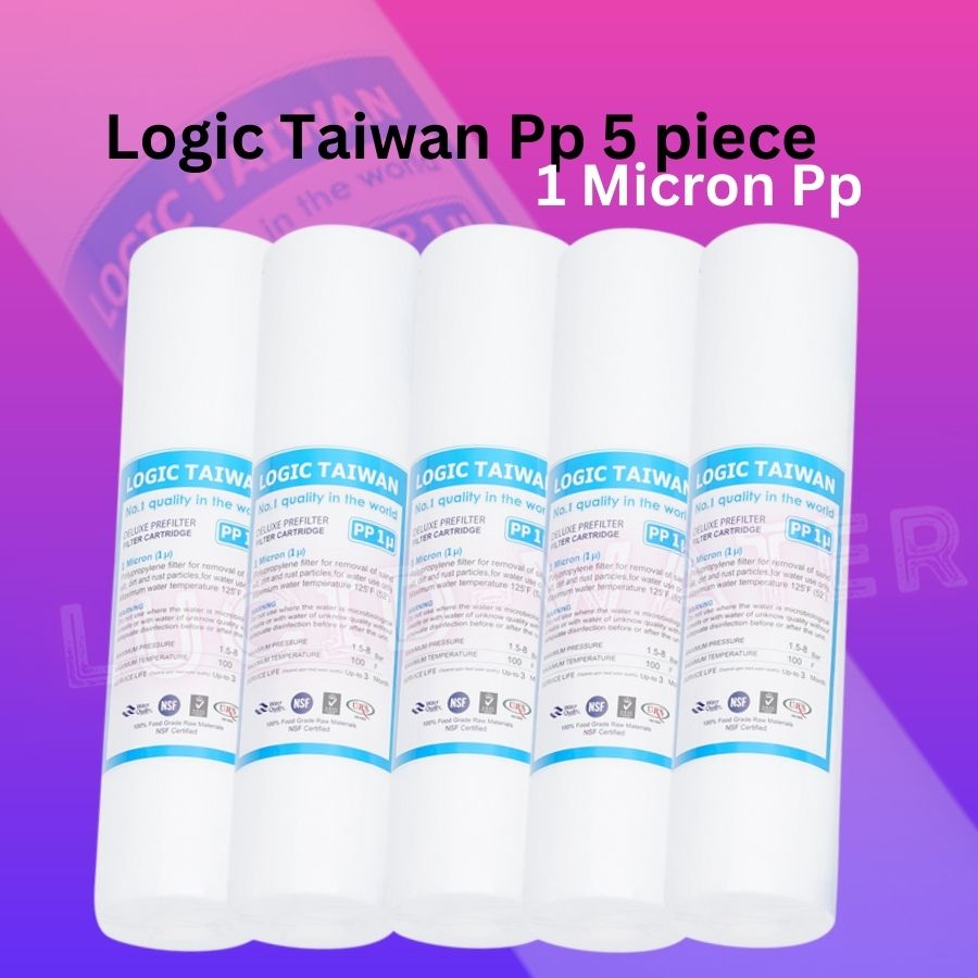 Logic Taiwan 1 Micron Water Filter PP- 5 Pcs Filter Kit Or sideman filter. 