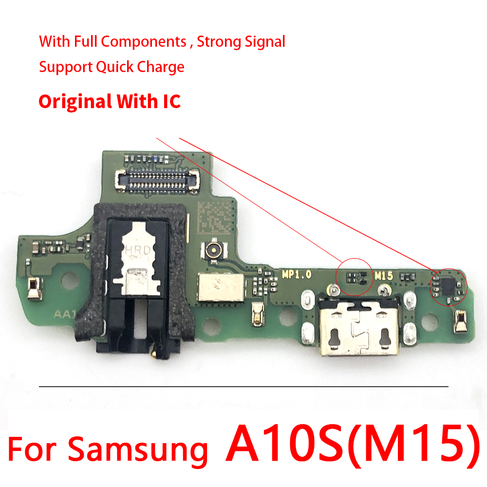 Charging Logic Board For Samsung Galaxy A10s A107 M15 M16 Charging Port For Samsung Galaxy A20s A207 M12 M14 USB Plug PCB Dock Connector Spare parts