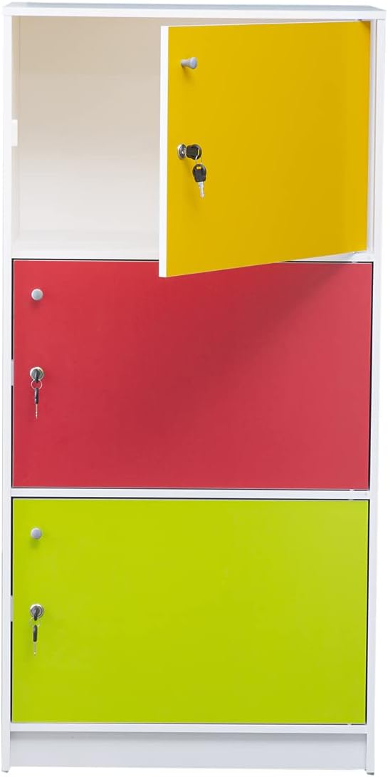 WT-EASYCARE Engineered wood Cabinet with 3 Doors | Multicolor Storage Cabinet | Storage Shelf | Cabinet with 3 Doors - 48/20. 